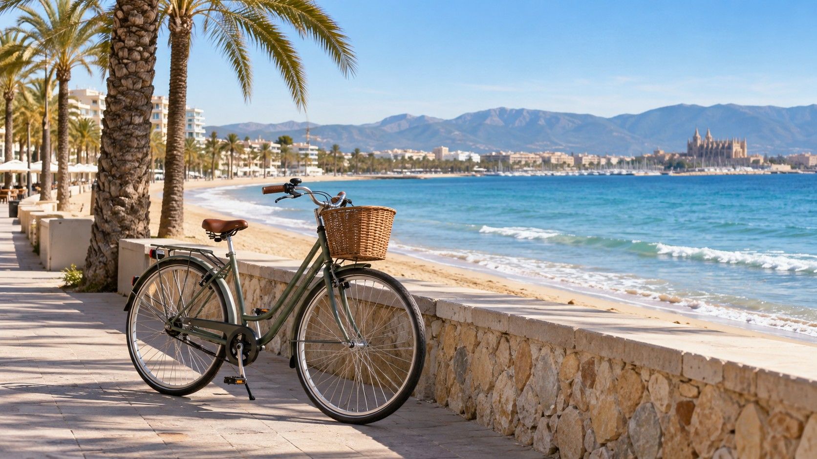 Playa de Palma en bicicleta: alquiler y paseo junto al mar